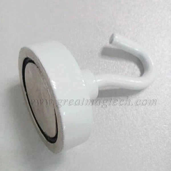 Neodymium White Magnetic Ceiling Hooks Magnets